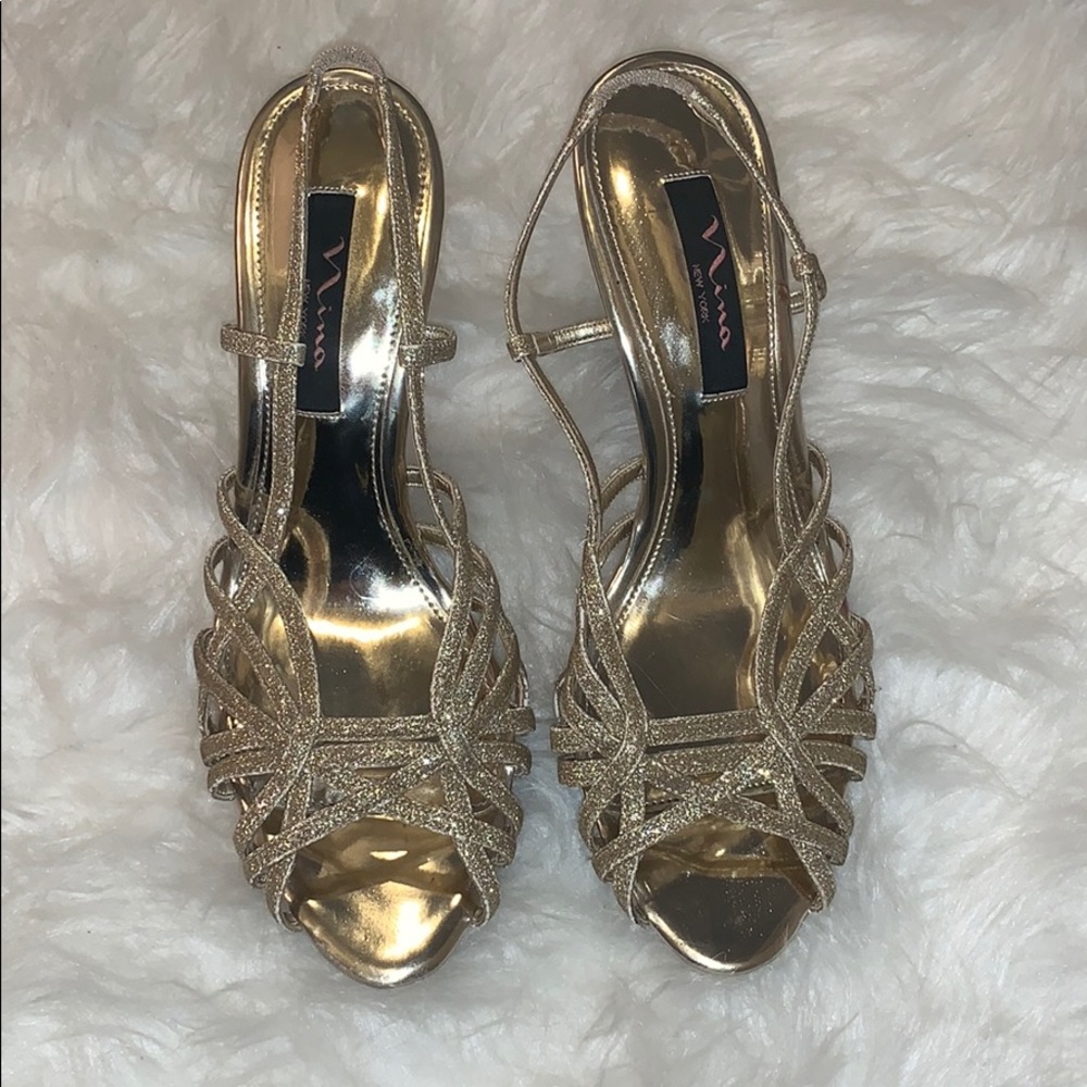 Gold Sparkly Heels!!!